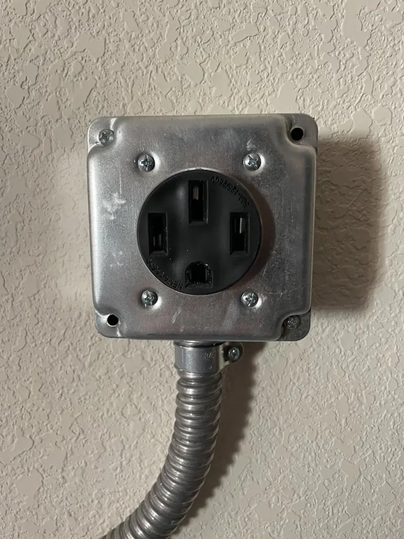 NEMA 14-50 outlet installed for Smart Home Electrical in Port Angeles East